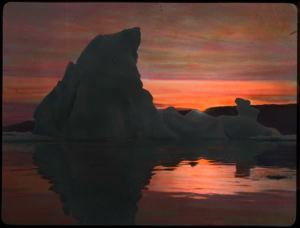 Image: Sunset Over Iceberg Near Etah